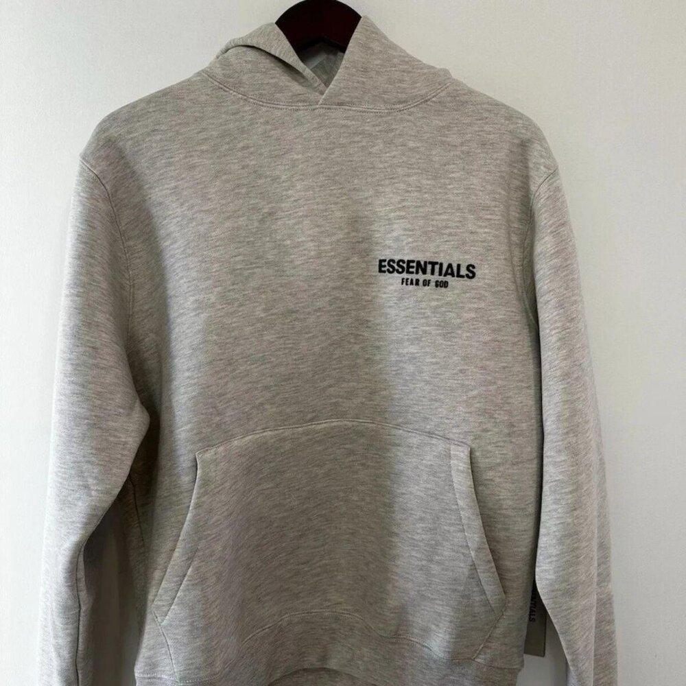 Essentials Fear of God Dark Oatmeal Hoodie